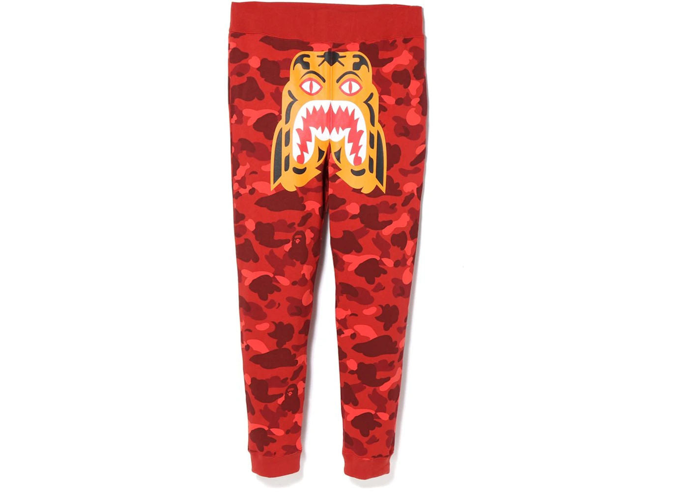 BAPE Color Camo Tiger Slim Sweat Pants Red (Preowned Size M) - Pre-Owned
