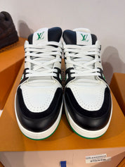 Louis Vuitton LV Trainer Black White Green - Tried On Size 12