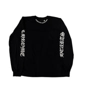 Chrome Hearts Neck Logo Long Sleeve T-shirt Black/White