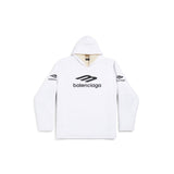 Balenciaga Skiwear - 3B Sports Icon Water Repellant Hoodie Heavy Fleece White