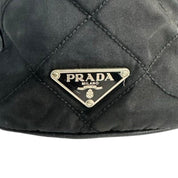 Prada Tessuto Metallo Quilted Black Synthetic Shoulder Bag - Pre-Owned