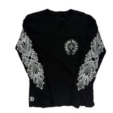 Chrome Hearts Floral Horsehoe Logo Beijing Exclusive L/S T-Shirt Black - Pre-Owned Size XS