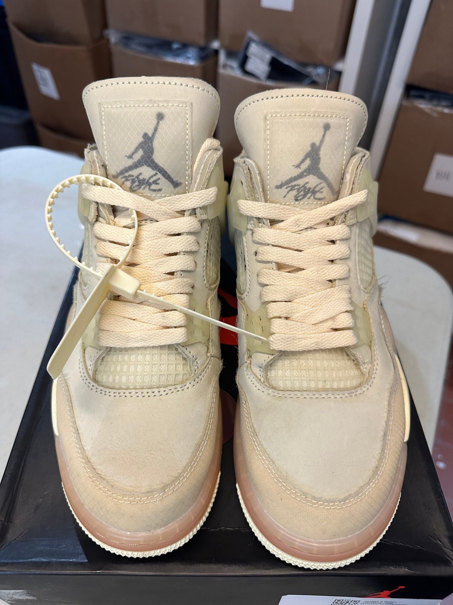 Jordan 4 Retro Off-White Sail (Women's) - Pre-Owned Size 8M/9.5W