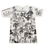 Vintage Chrome Hearts All Over Print Logo T-Shirt White