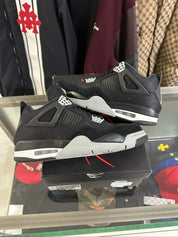 Jordan 4 Retro Black Canvas - Pre-Owned Size 10