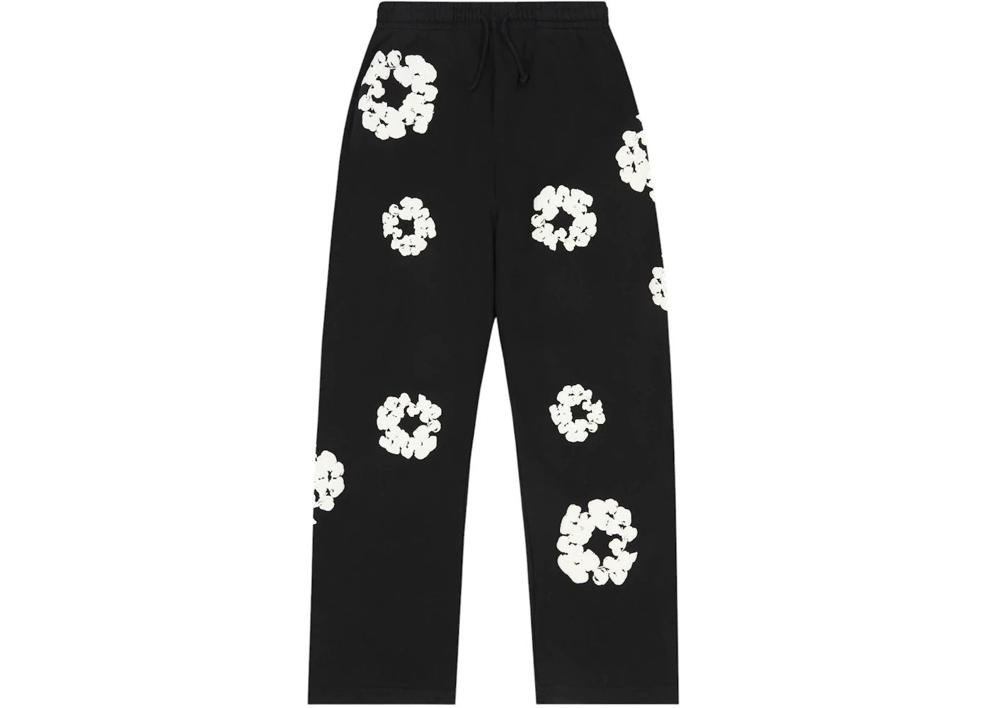 Denim Tears Cotton Wreath Baggy Sweatpants Black, brand new