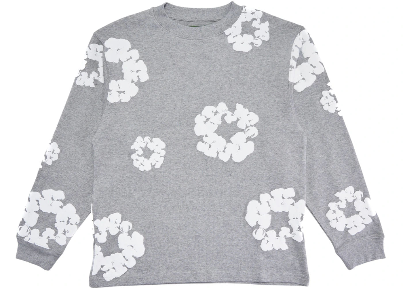 Denim Tears Long Sleeve Cotton Wreath T-shirt Grey, brand new, size M