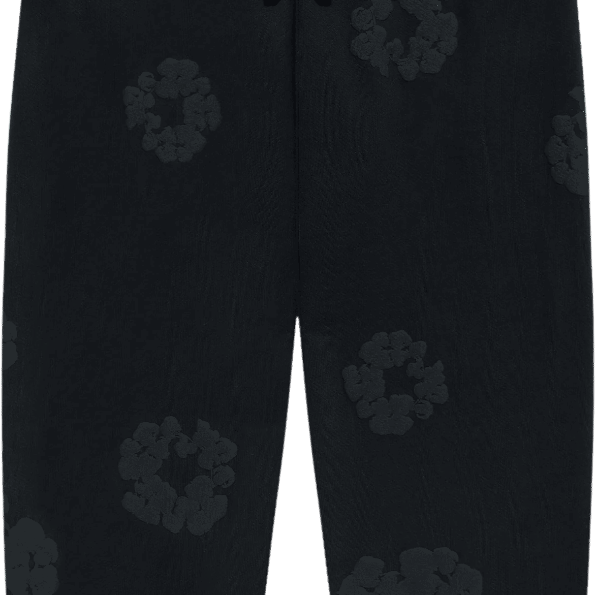 Denim Tears The Cotton Wreath Sweatpants Black Monochrome, brand new – photo 1 of 2
