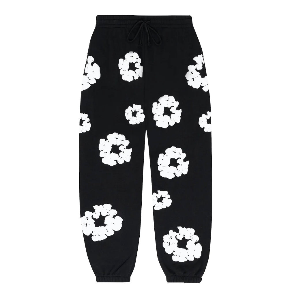 Denim Tears The Cotton Wreath Sweatpants Black, brand new, size L
