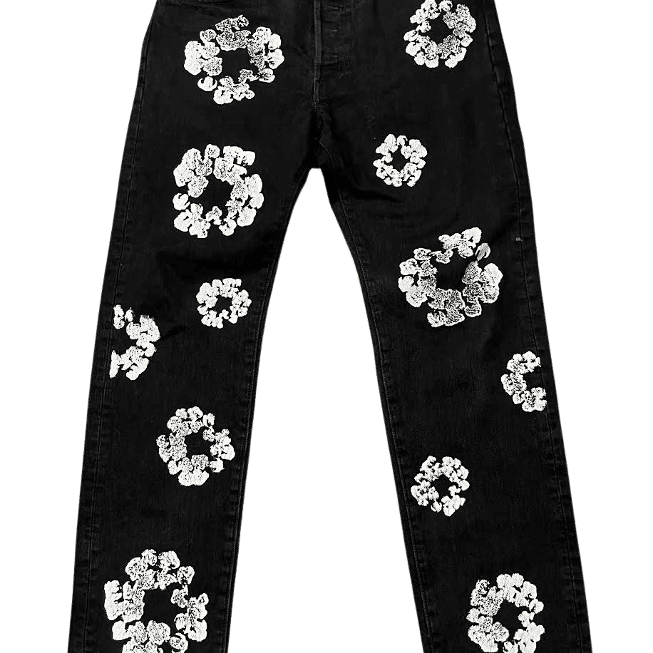 Denim Tears x Levi's Cotton Wreath Jean Black, pre-owned, size 28 – photo 2 of 2