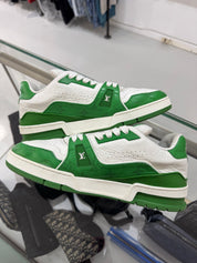 Louis Vuitton LV Trainer Virgil Monogram Green - Pre-Owned Size LV7.5/US9 (No original box)