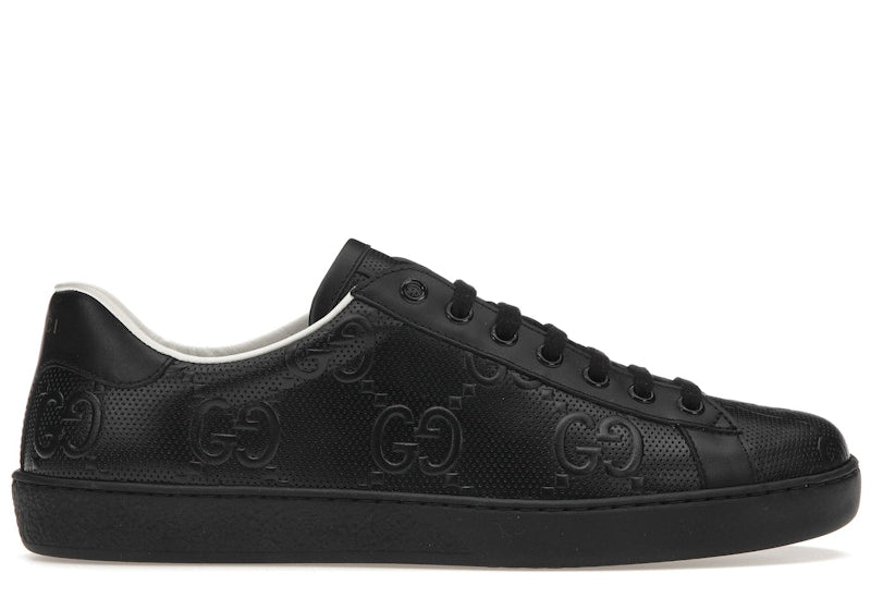 Gucci Ace Black GG (Preowned Size Gucci 9)