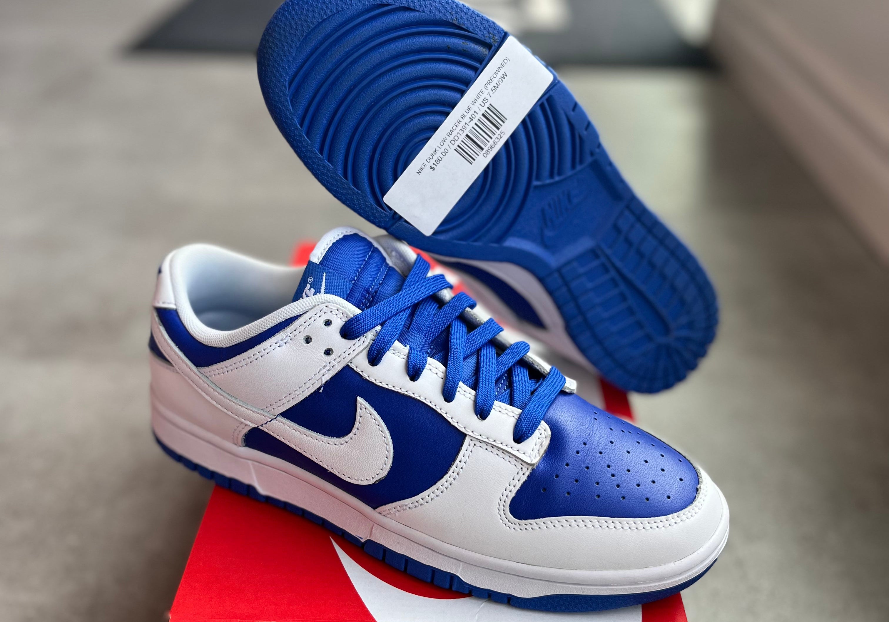 Nike Dunk Low Racer Blue White (Preowned)