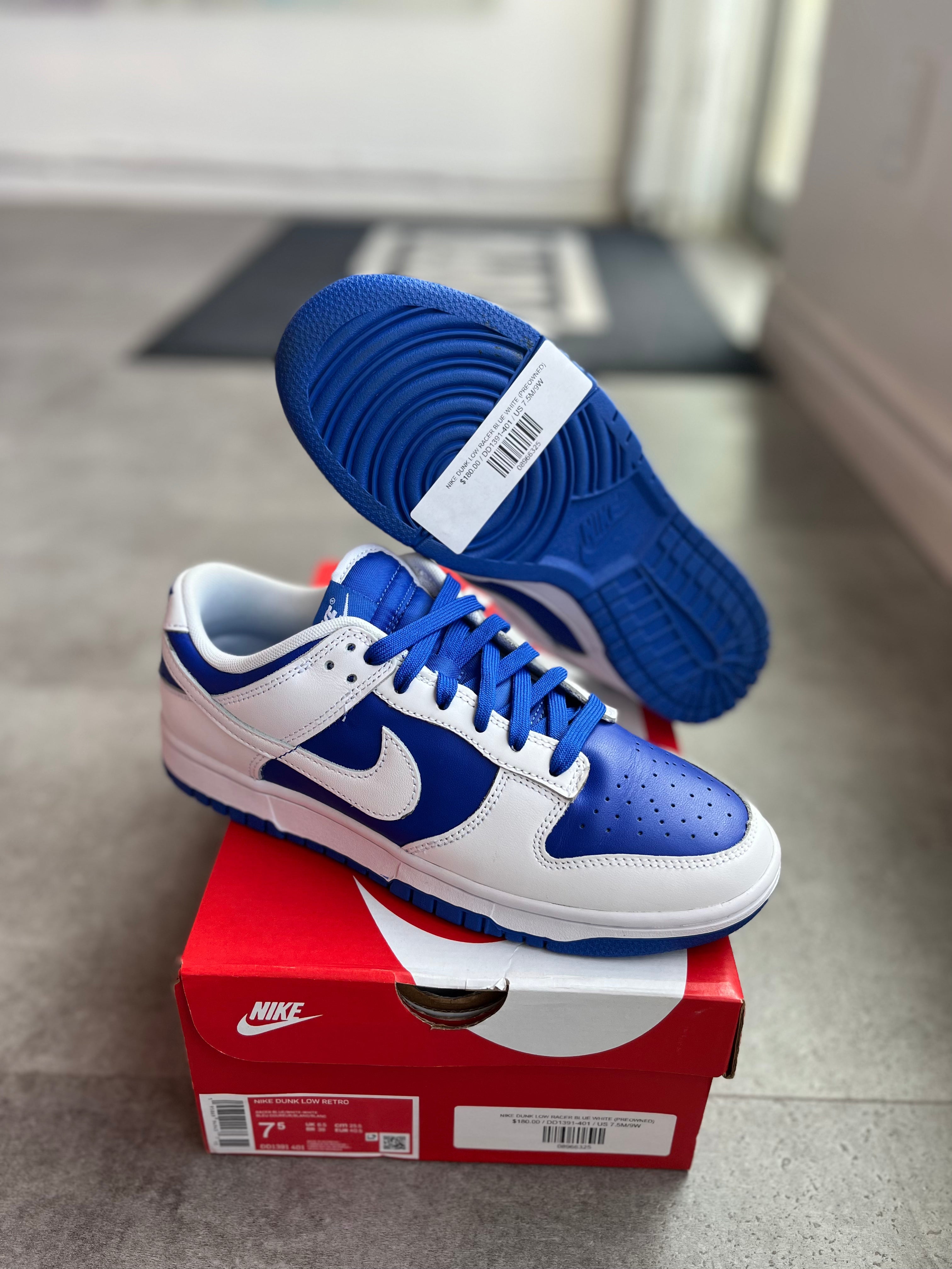 Nike Dunk Low Racer Blue White (Preowned)