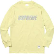 Supreme Metallic L/S Shirt Lime (Preowned Size S)