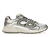 Dior B30 White Mesh Silver-Tone Metallic Calfskin - Pre-Owned Size 42 (No original box)