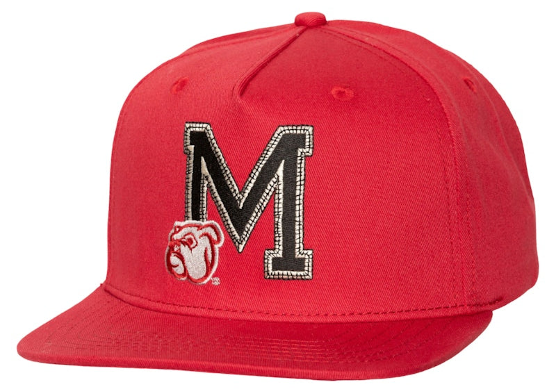 Travis Scott x Mitchell & Ness Mississippi State Bulldogs Snapback Hat Red