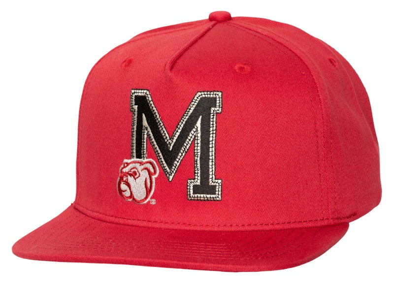 Travis Scott x Mitchell & Ness Mississippi State Bulldogs Snapback Hat Red