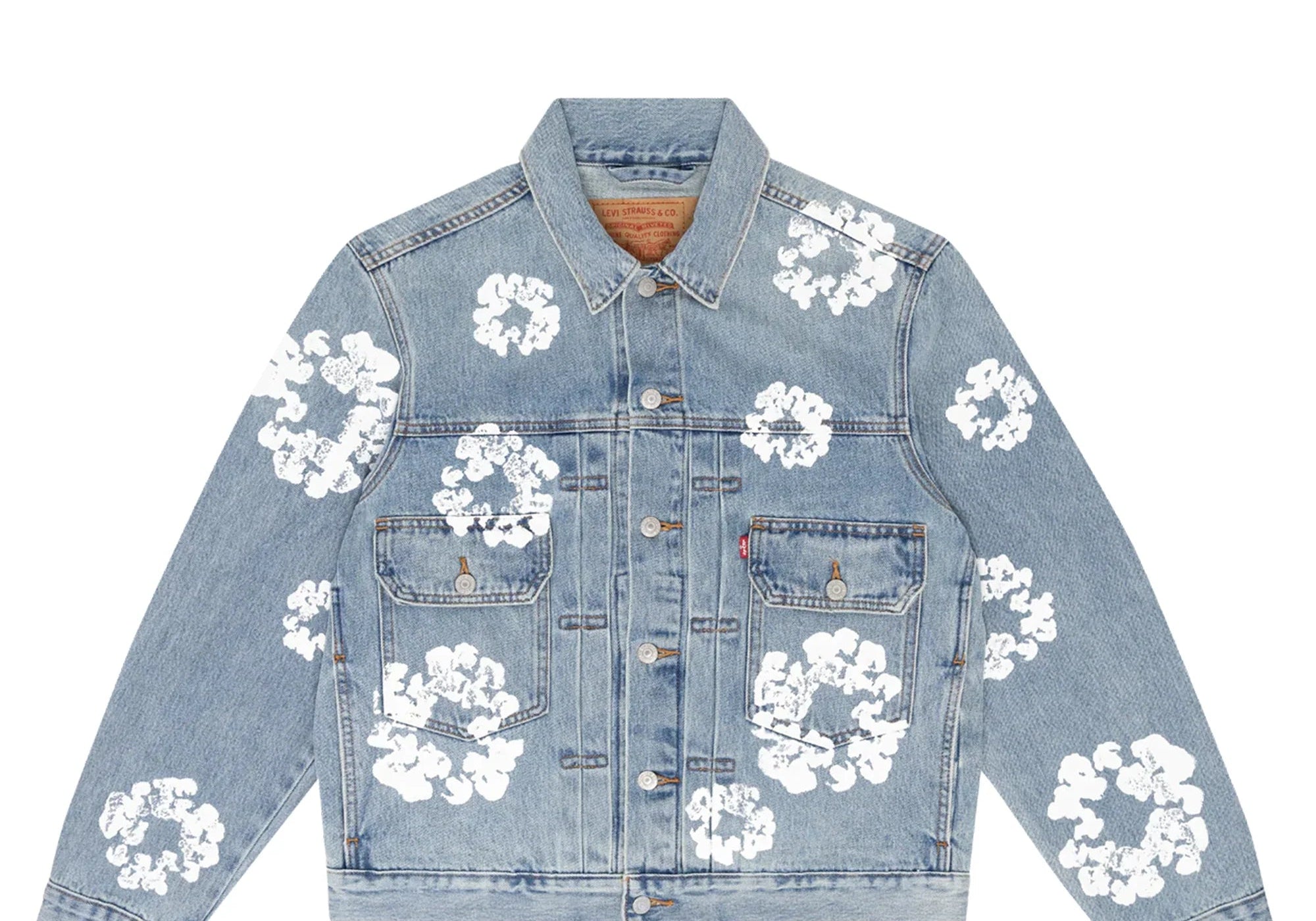 Denim Tears x Levi's Cotton Wreath Jacket Light Wash