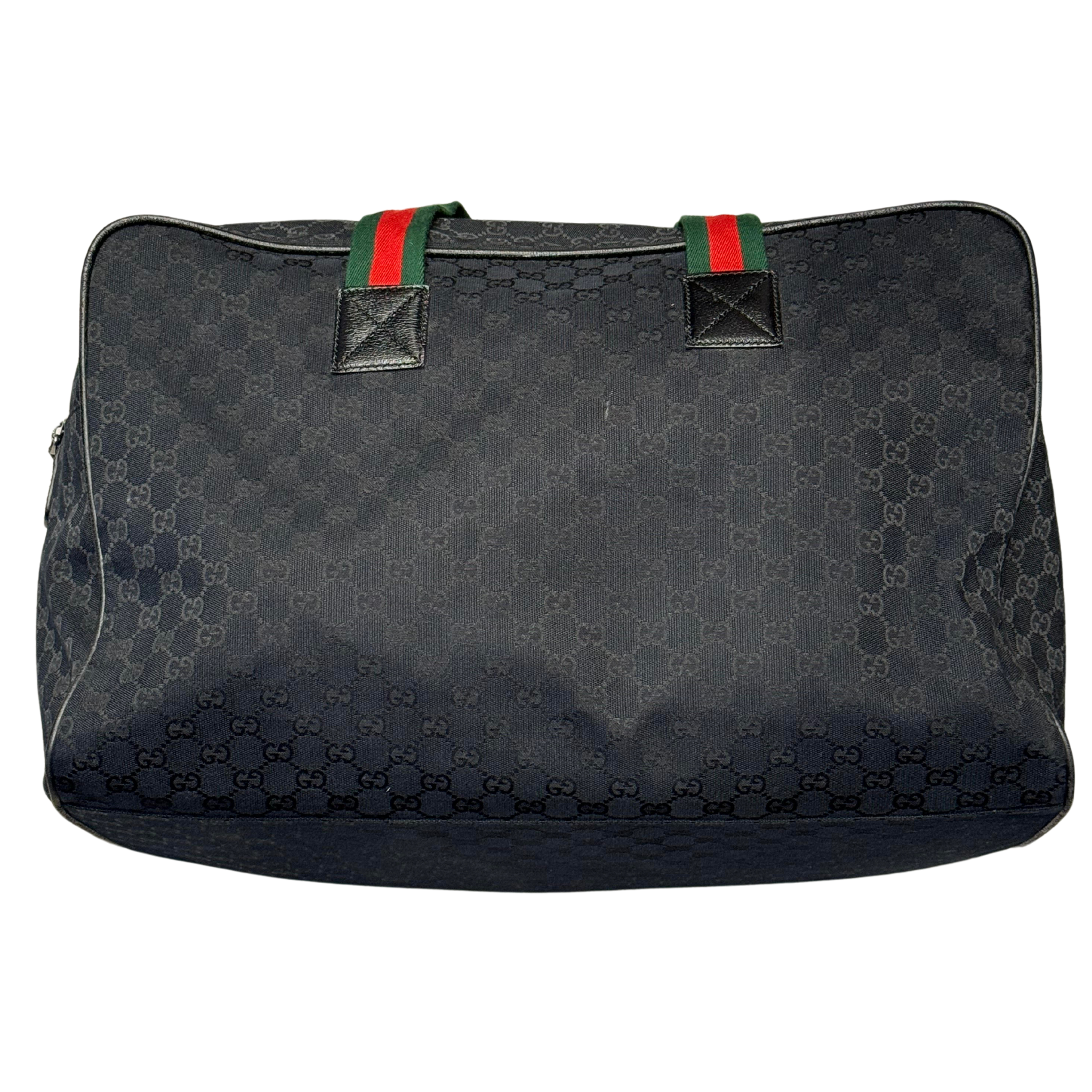 Gucci GG Canvas Weekender Bag Black (Preowned)