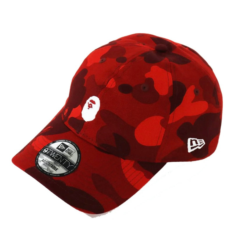 Bape New Era Color Camo Ape Head 9Twenty Cap Red