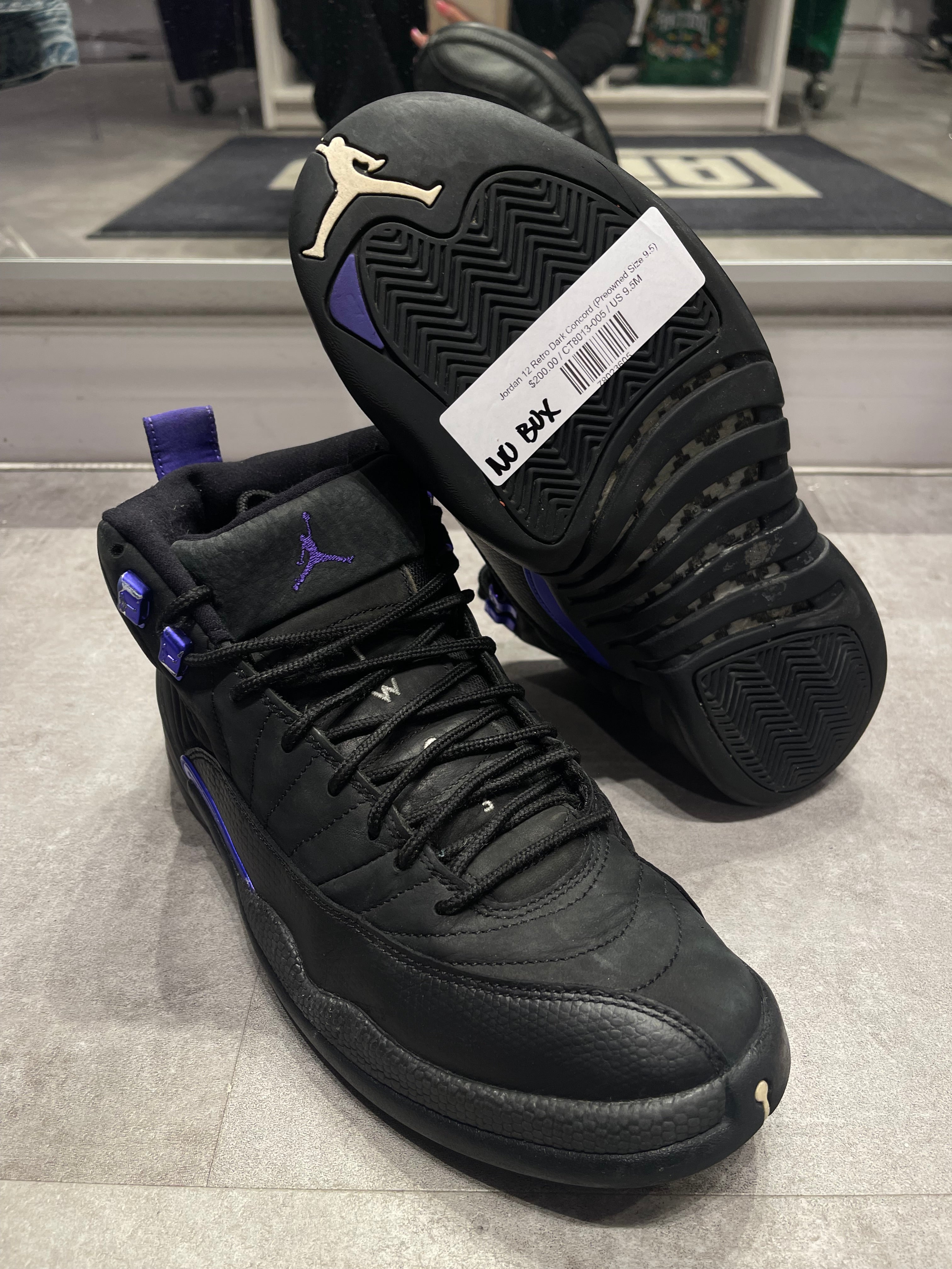 Jordan 12 Retro Dark Concord (Preowned Size 9.5)