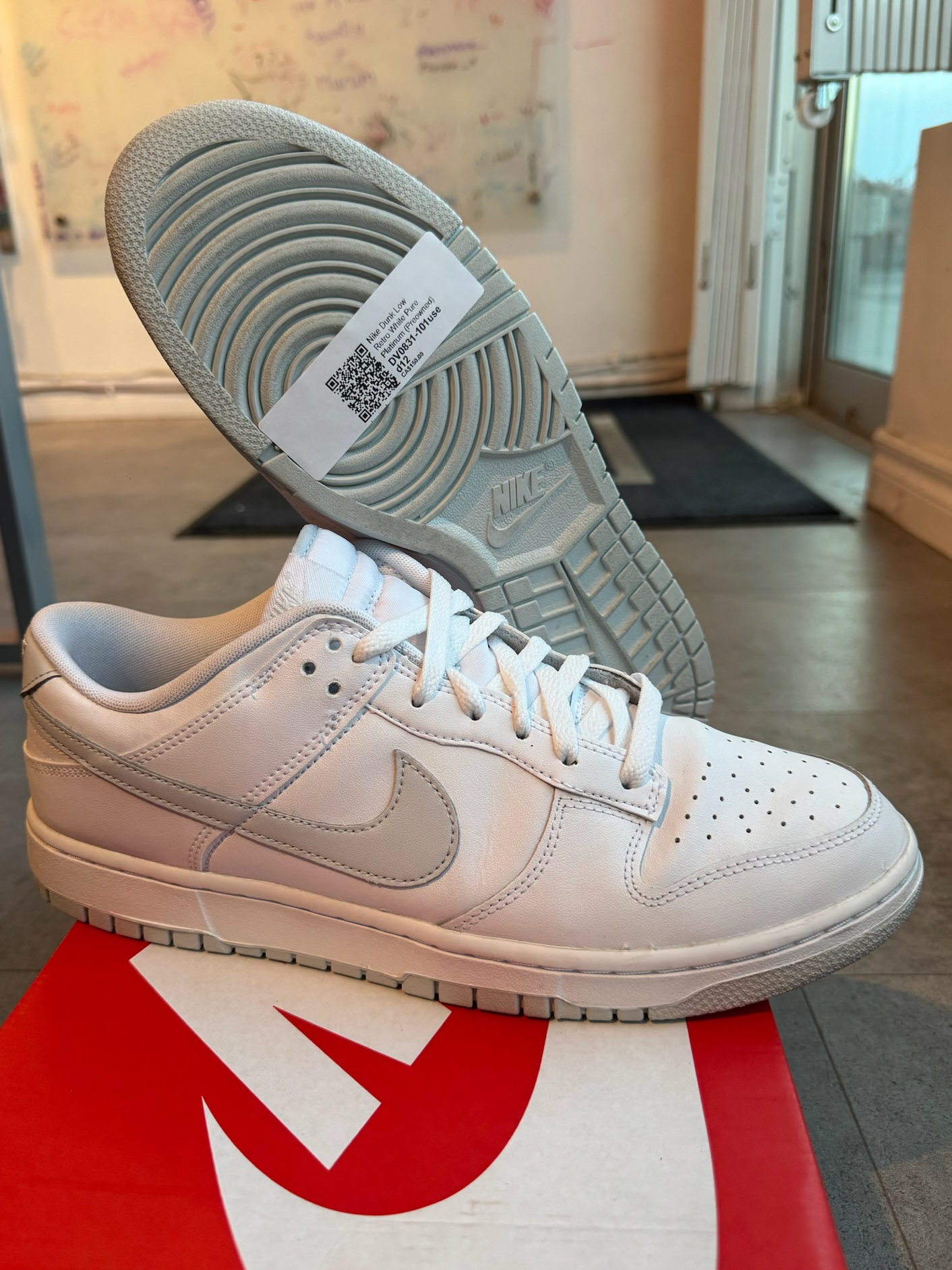 Nike Dunk Low Retro White Pure Platinum (Preowned)