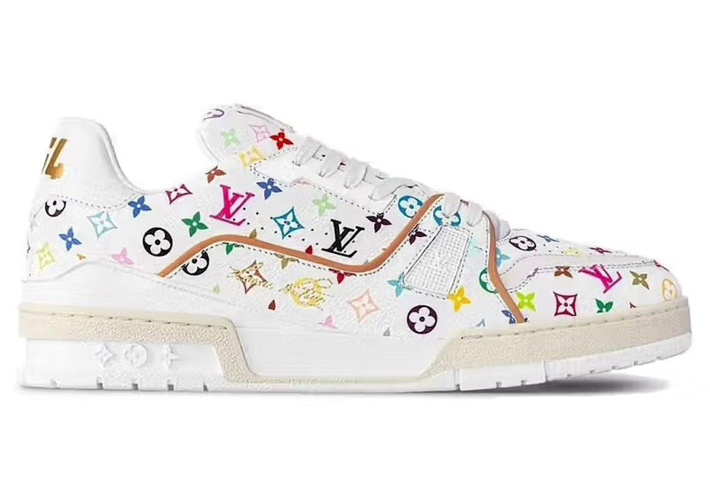 Louis Vuitton LV Trainer Takashi Murakami White