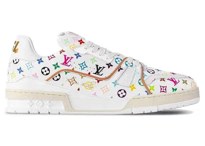 Louis Vuitton LV Trainer Takashi Murakami White