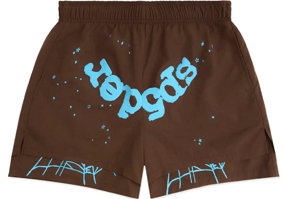 Sp5der OG Web Double Layer Short Brown