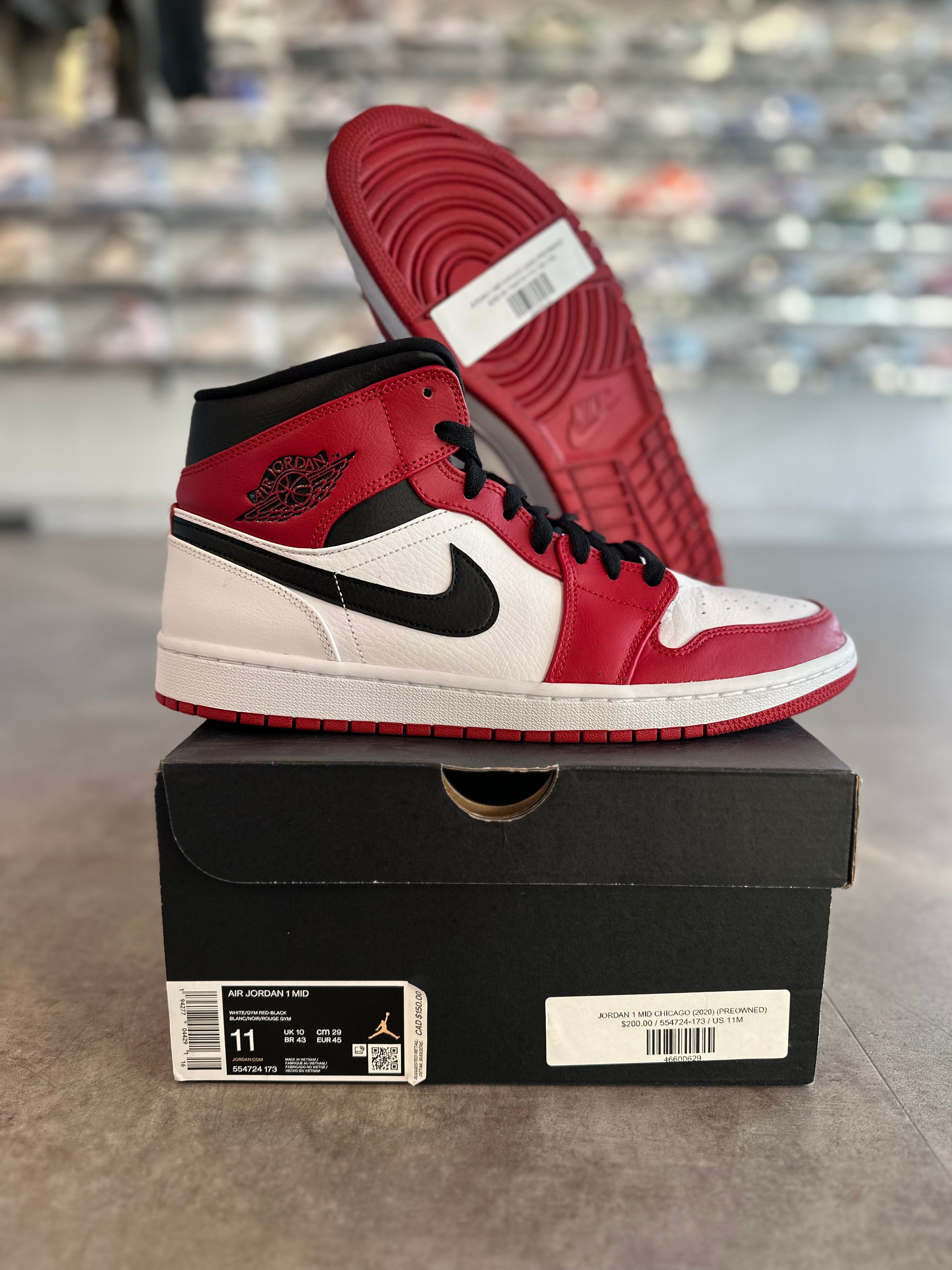 Jordan 1 Mid Chicago (2020) (Preowned)