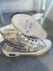 Dior Daniel Arsham B23 High Top Newspaper Edition - Pre-Owned Size 13 (No Original Box)