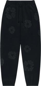 Denim Tears The Cotton Wreath Sweatpants Black Monochrome