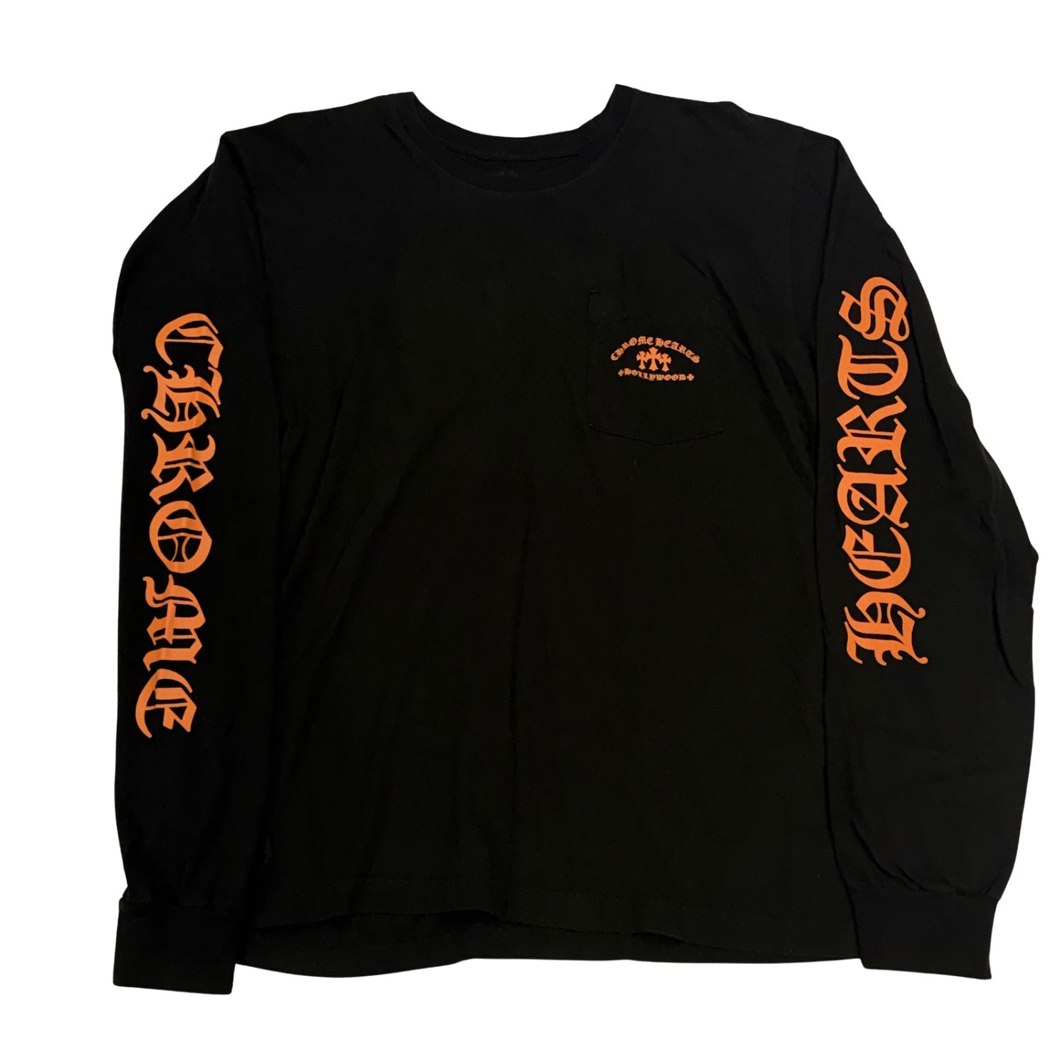 Chrome Hearts King Taco Hollywood L/S T-Shirt Black/Orange - Lightly Used Size L