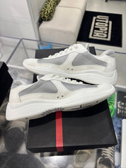 Prada America's Cup White Silver - Lightly Pre-Owned Size 9.5
