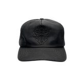 Vintage Chrome Hearts Nylon Dagger Vine Baseball Hat Black - Gently Used