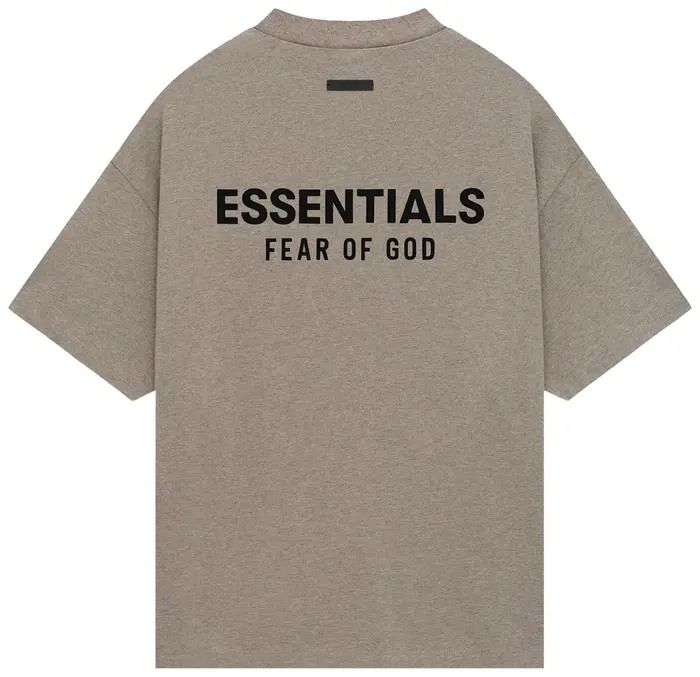 Fear of God Essentials Jersey Crewneck T-Shirt Heather Grey (FW24)