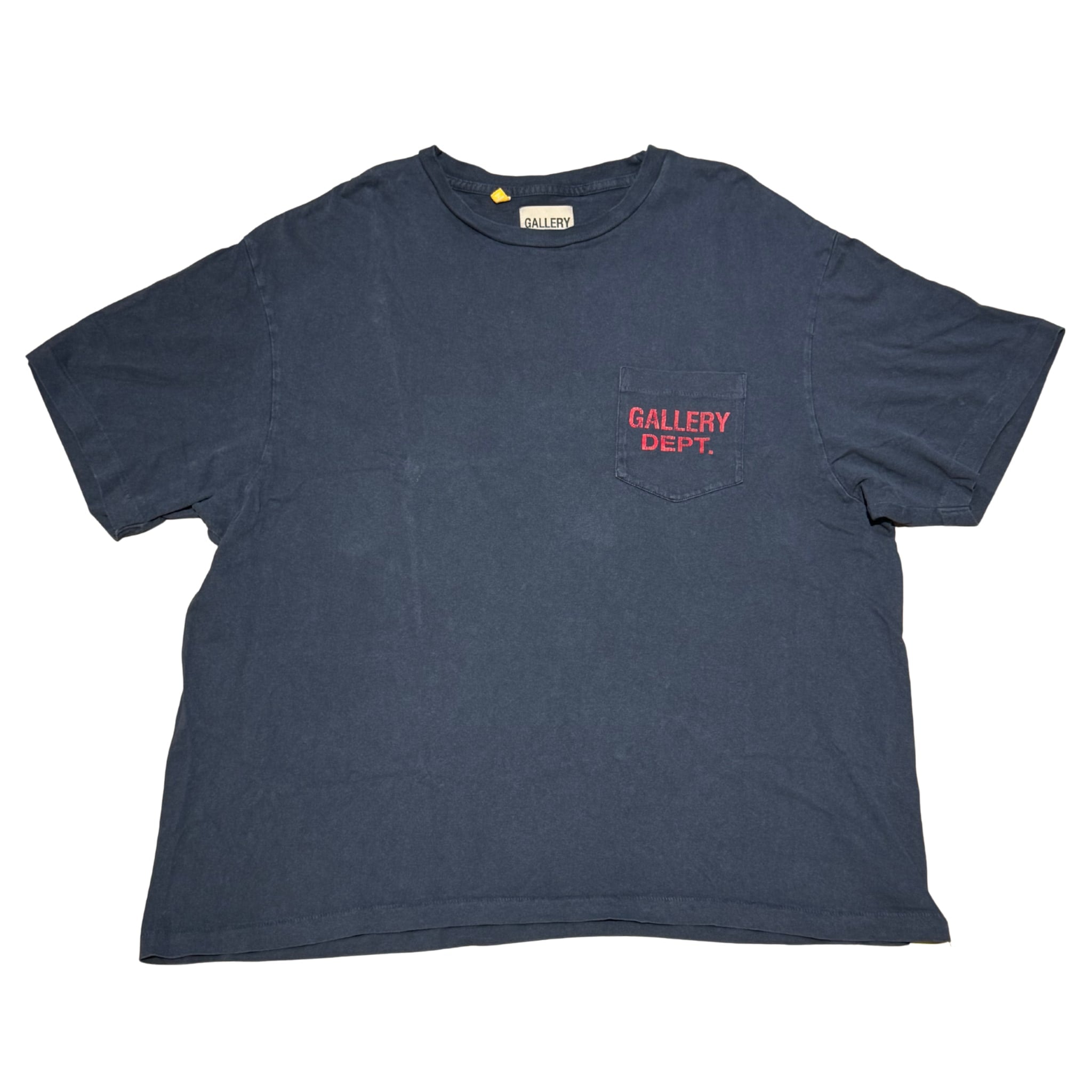 Gallery Dept. Faded Red Pocket T-Shirt Black (Preowned Size XL) - Pre-Owned