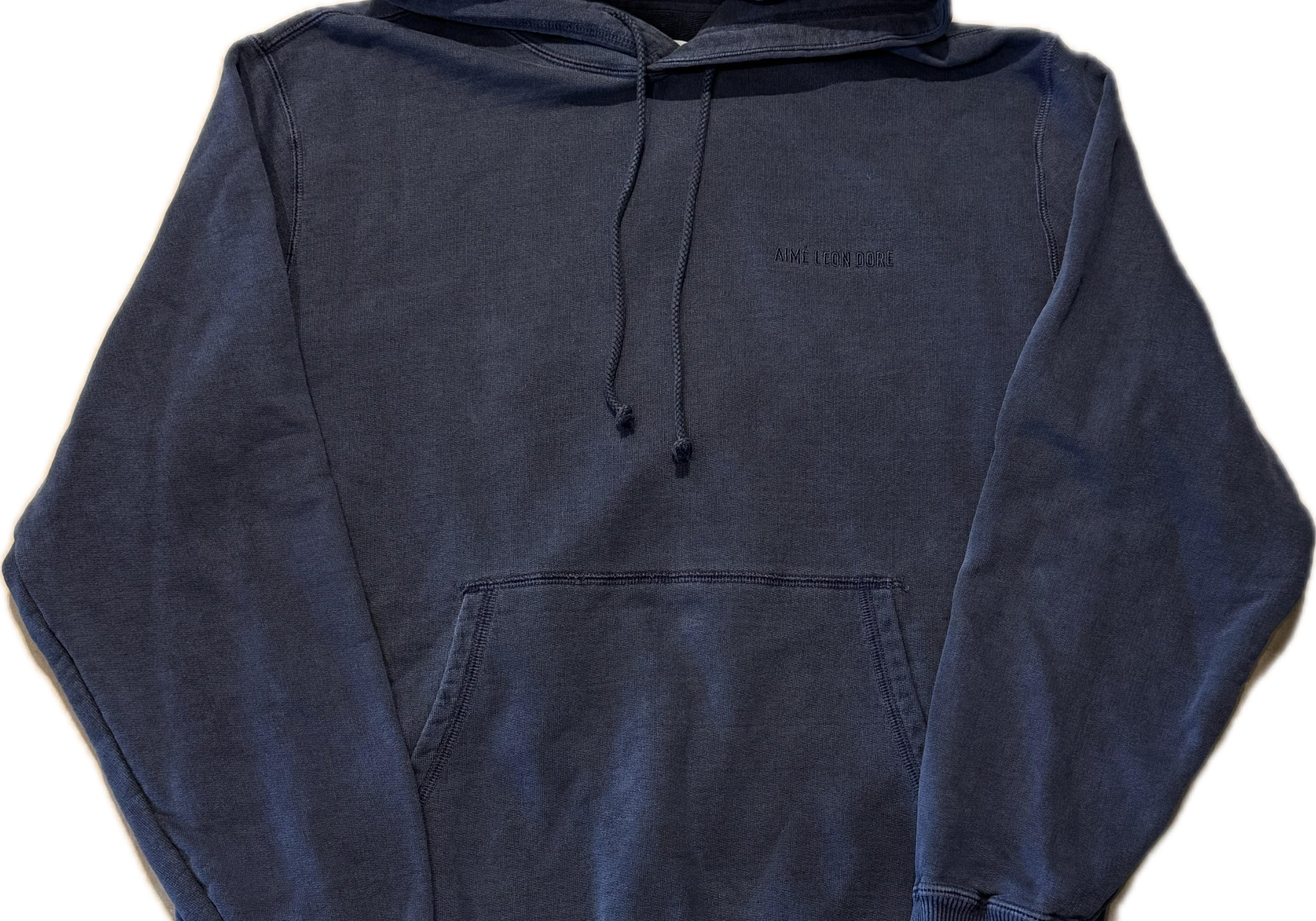 Aime Leon Dore Embroidered Logo Hoodie Navy