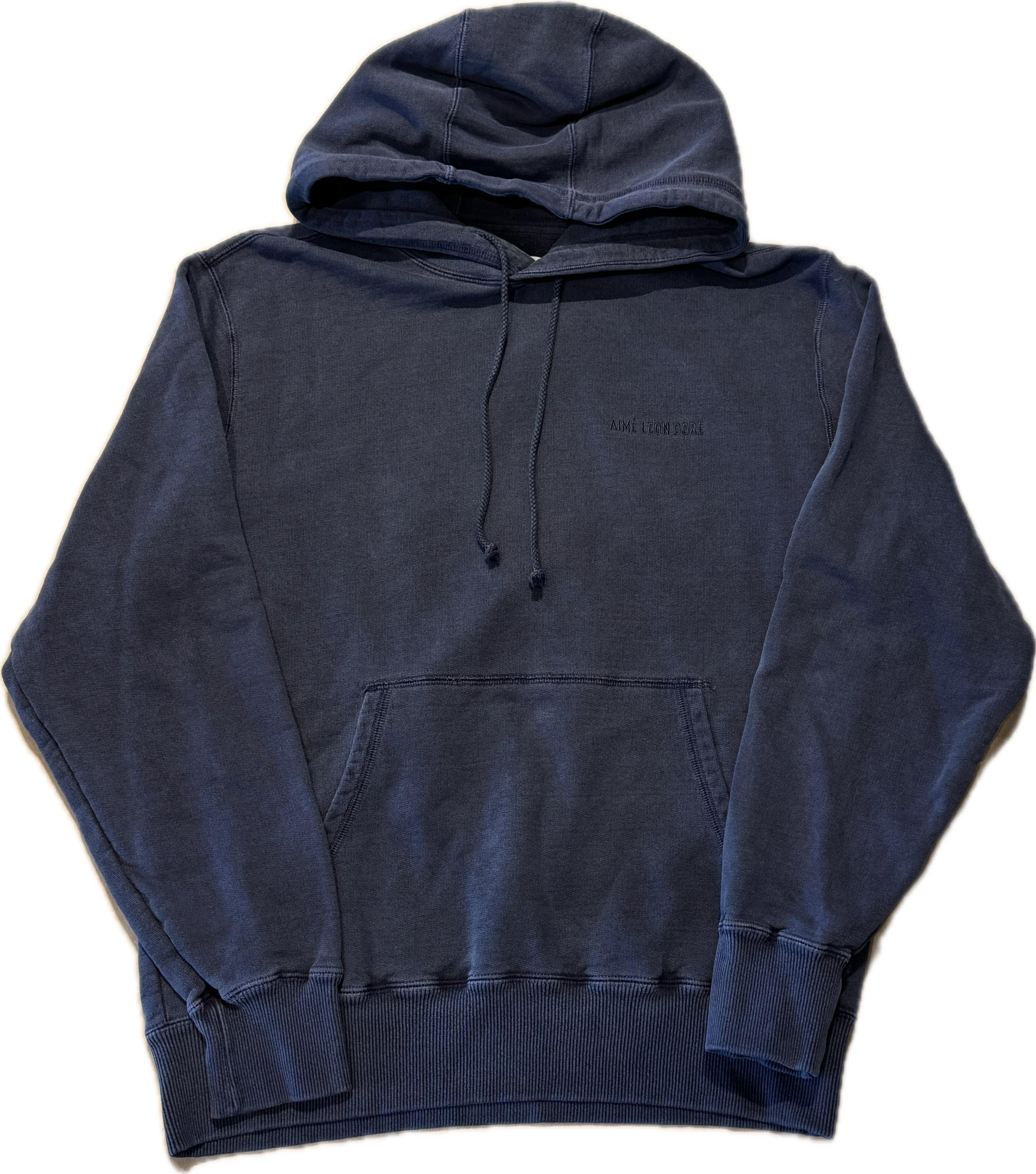 Aime Leon Dore Embroidered Logo Hoodie Navy