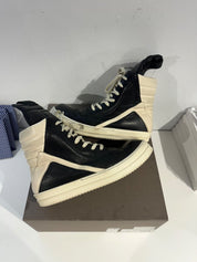 Rick Owens Lido Geobasket Black Milk - Pre-Owned Size 12
