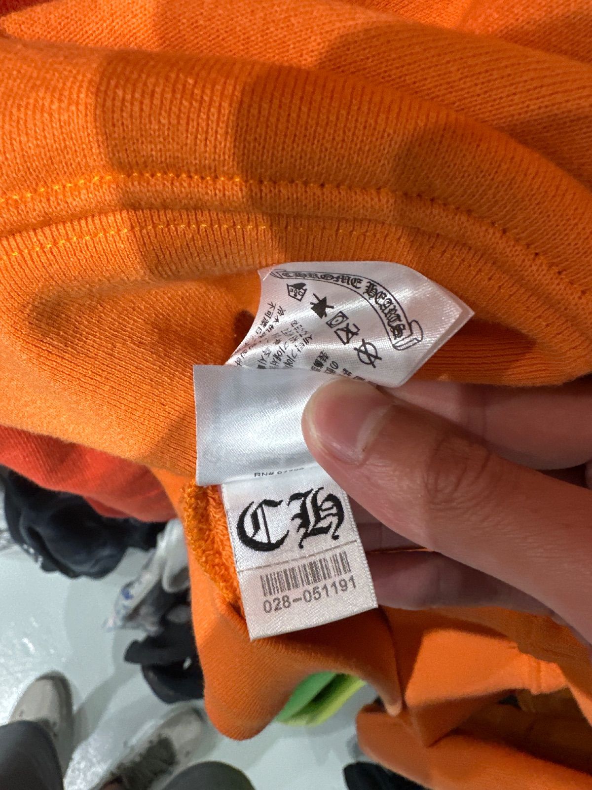 Chrome Hearts Vine Dagger Hoodie Orange/Black - Lightly Pre-Owned Size M