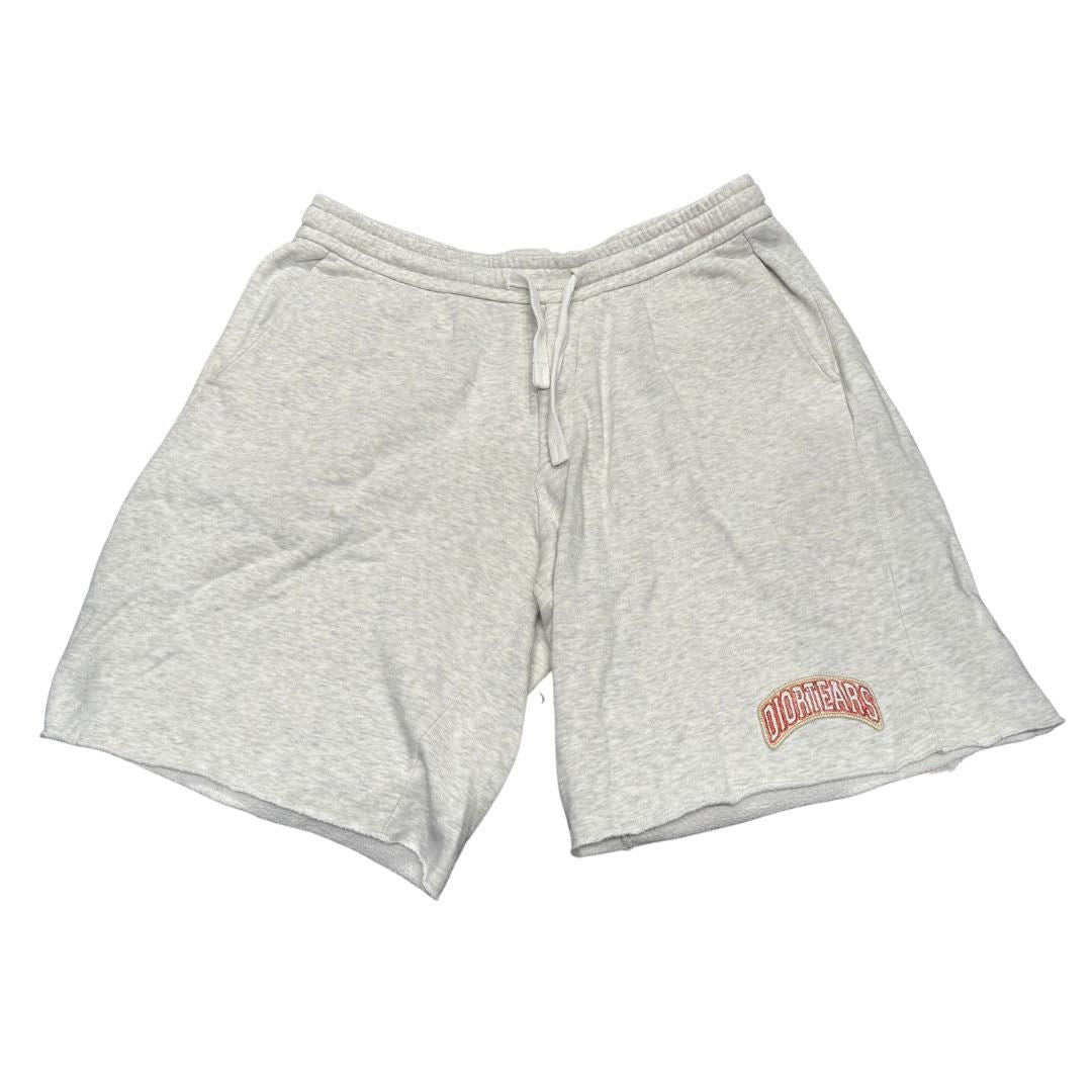 Dior Denim Tears Grey Embroidered Logo Shorts (Lightly Used Size XL) - Pre-Owned