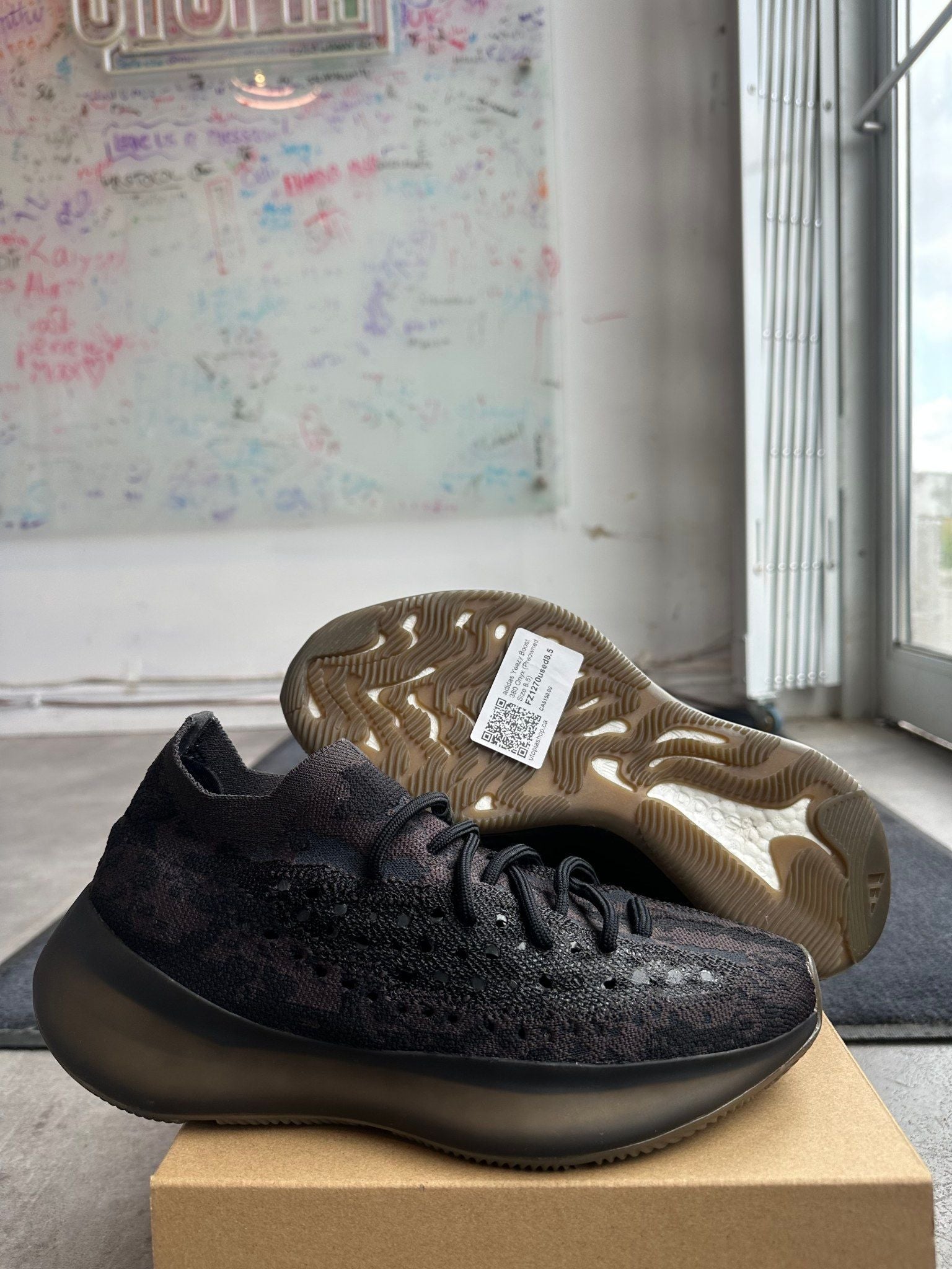 adidas Yeezy Boost 380 Onyx - Pre-Owned Size 8.5
