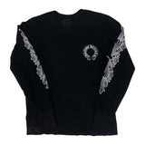 Chrome Hearts Floral Logo Thermal L/S T-Shirt Black - Lightly Pre-Owned Size L