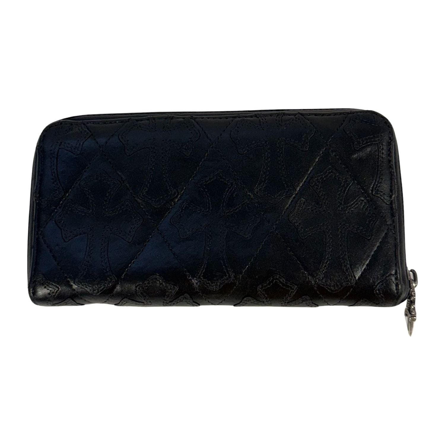 Chrome Hearts All Over Cemetery Scroll Full Zip Wallet - Lightly Used