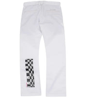 Chrome Hearts Matty Boy 99eyes Rhodium Chino Pants White