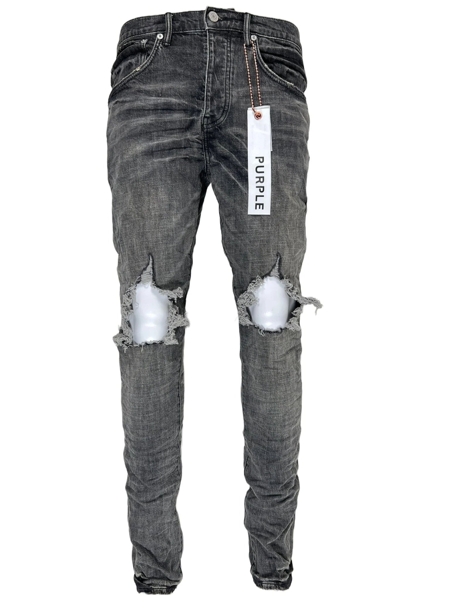 Purple Brand P002 Grey Dirty Blowout Jeans