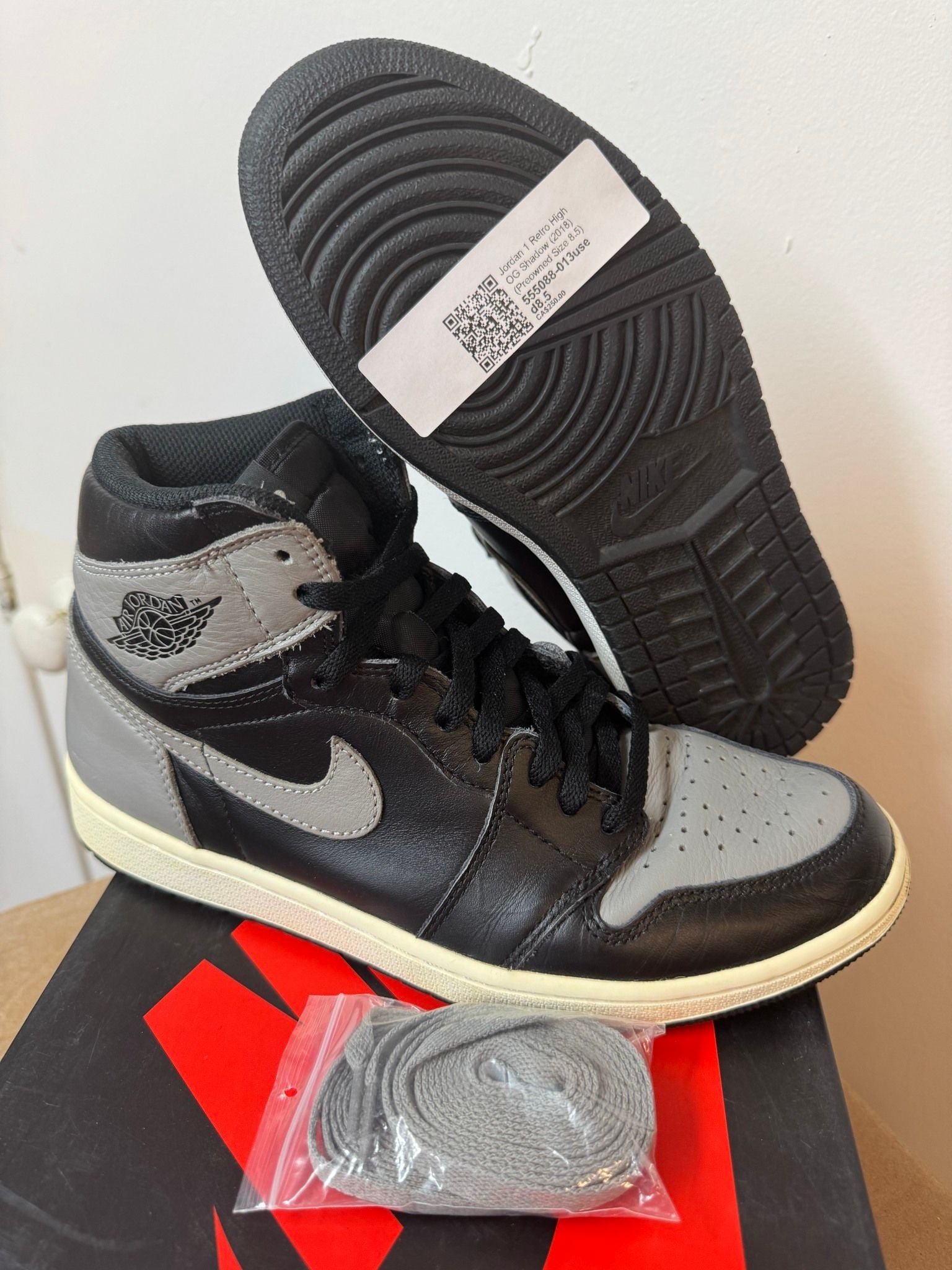 Jordan 1 Retro High OG Shadow (2018) - Pre-Owned Size 8.5