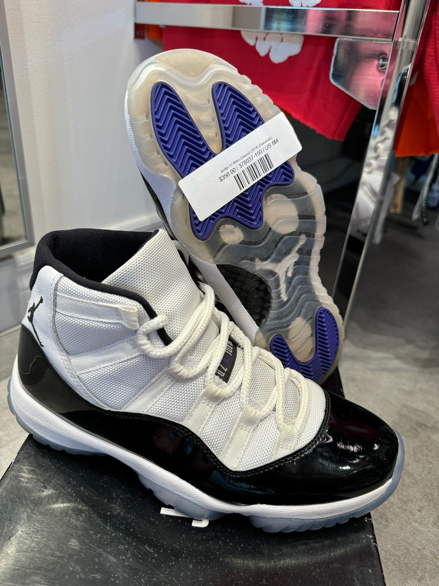 Jordan 11 Retro Concord (2018) (Preowned Size 8)